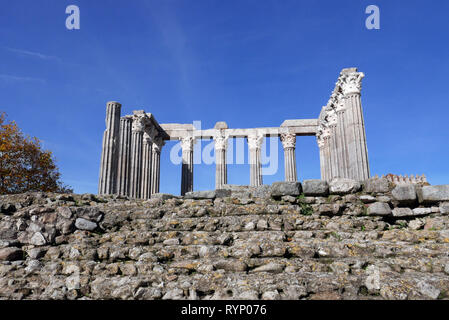 Der Römische Tempel der Diana in Evora Portugal Stockfoto