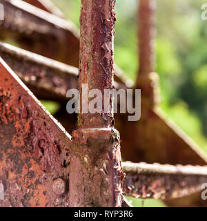 Notausgang Treppe außerhalb. Stockfoto