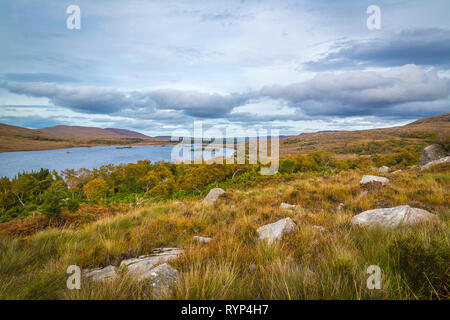 Zu Fuß durch die Glenveagh National Park Stockfoto