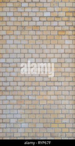 Full Frame Hintergrund der detaillierten alte gelbe Wand. Stockfoto