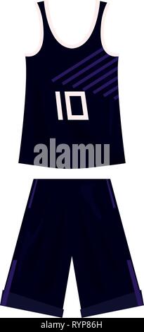 Basketball Uniform Sport Jersey Shorts Vektor Illustration Stock Vektor