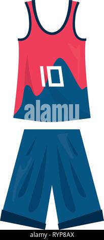 Basketball Uniform Sport Jersey Shorts Vektor Illustration Stock Vektor