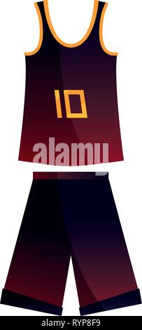 Basketball Uniform Sport Jersey Shorts Vektor Illustration Stock Vektor