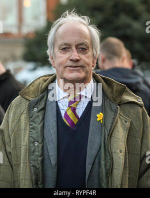 Westminster, London, Großbritannien. 14 Mär, 2019. Neil Hamilton, der Führer der UK Independence Party (UKIP) in Wales Credit: Imageplotter/Alamy leben Nachrichten Stockfoto