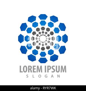 Hohe Nano technologie Molekül Konzept Design. Symbol grafische Vorlage element Stock Vektor