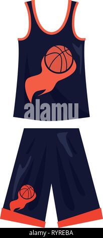 Basketball Uniform Sport Jersey Shorts Vektor Illustration Stock Vektor