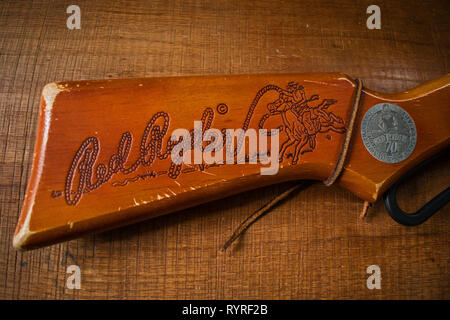 Red Ryder BB Gun. Gravur lieferbar. Stockfoto