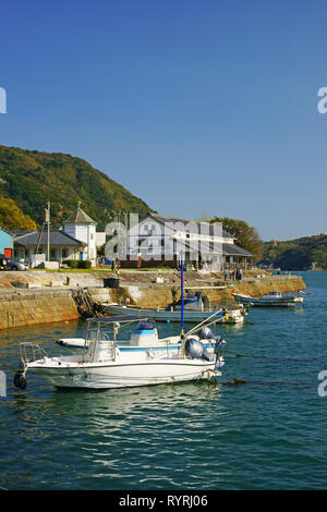 Misumi West Port im Frühjahr, Präfektur Kumamoto, Japan Stockfoto