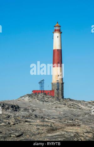 Licht Haus auf Diaz Point, Lüderitz, Namibia Stockfoto
