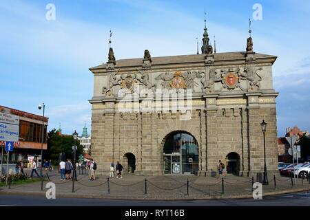 Hohes Tor, Altstadt, Danzig, Pommern, Polen Stockfoto