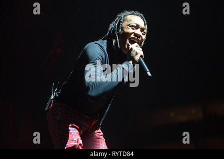 London, Großbritannien. 14 Mär, 2019. Tyla Yaweh Am 02 London durchführen am 14. März 2019 Credit: Tom Rose/Alamy leben Nachrichten Stockfoto