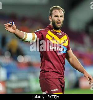 Huddersfield, Großbritannien. 14. März 2019. John Smiths Stadion, Huddersfield, England; Rugby League Betfred Super League, Huddersfield Riesen vs St. Helens; Matt Frawley von Huddersfield Riesen. Credit: Dean Williams/Alamy leben Nachrichten Stockfoto