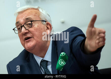 Foto Roberto Monaldo/LaPresse 15-03-2019 Roma Cronaca Convegno "L'idea di Europa" Nella foto Mario Borghezio Photo Roberto Monaldo/LaPresse 15-03-2019 Rom (Italien) Konferenz "Die Idee von Europa" In das Pic-Mario Borghezio Stockfoto