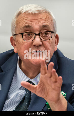 Foto Roberto Monaldo/LaPresse 15-03-2019 Roma Cronaca Convegno "L'idea di Europa" Nella foto Mario Borghezio Photo Roberto Monaldo/LaPresse 15-03-2019 Rom (Italien) Konferenz "Die Idee von Europa" In das Pic-Mario Borghezio Stockfoto