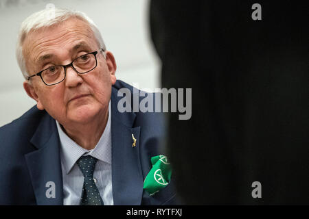 Foto Roberto Monaldo/LaPresse 15-03-2019 Roma Cronaca Convegno "L'idea di Europa" Nella foto Mario Borghezio Photo Roberto Monaldo/LaPresse 15-03-2019 Rom (Italien) Konferenz "Die Idee von Europa" In das Pic-Mario Borghezio Stockfoto