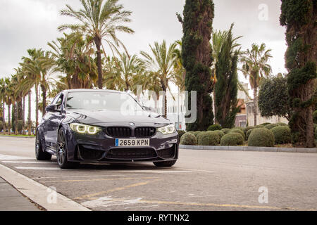 BARCELONA, SPANIEN - 13. März, 2019: 2018 BMW M3 CS (F80) auf den Straßen der Stadt Stockfoto