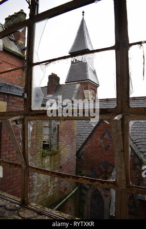 Viktorianisches Krankenhaus Clock Tower Stockfoto