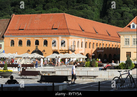 Hirscherhaus (Merchants House) 1541 1547 auf der Piata Sfetulei (Rathausplatz) in Brasov, Rumänien. 20. Juli 2009 © wojciech Strozyk/Alamy Stock Stockfoto