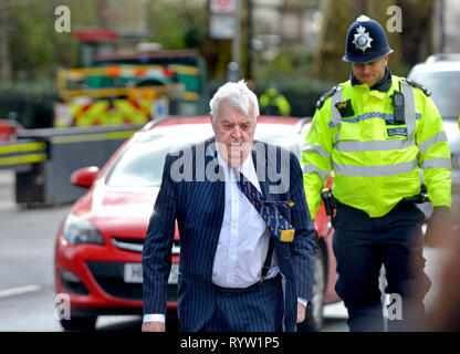 John Taylor/Baron Kilclooney - ehemalige Ulster Unionist Party Nordirischen MP-in Westminster, März 2019 Stockfoto