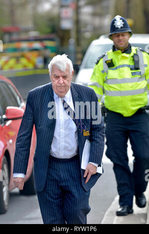 John Taylor/Baron Kilclooney - ehemalige Ulster Unionist Party Nordirischen MP-in Westminster, März 2019 Stockfoto