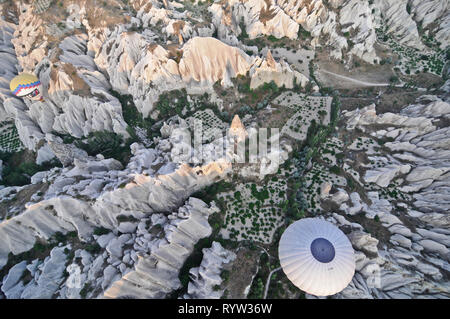 Heißluftballon in Kappadokien, Türkei Stockfoto