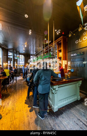 Die Globus Taverne. Die pubs der Borough Market, London. Stockfoto