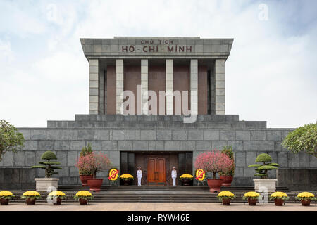 Ho Chi Minh Mausoleum, Ba Dinh Square, Hanoi, Vietnam, Asien Stockfoto