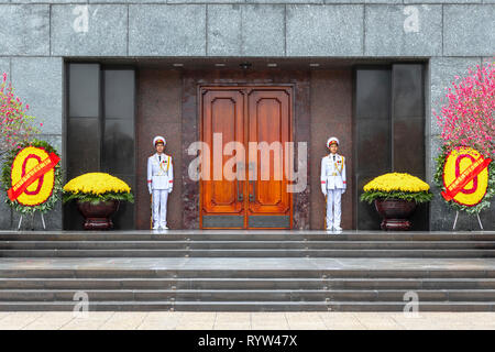 Ho Chi Minh Mausoleum, Ba Dinh Square, Hanoi, Vietnam, Asien Stockfoto