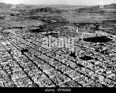 Geographie/Reisen, Mexiko, Guadalajara, Blick auf die Stadt/Stadtansichten, Luftaufnahme, 1950er Jahre, Additional-Rights - Clearance-Info - Not-Available Stockfoto