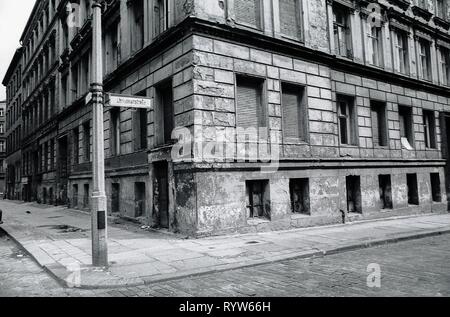 Straßen am Prenzlauer Berg, Ost-berlin. 1982 Stockfoto