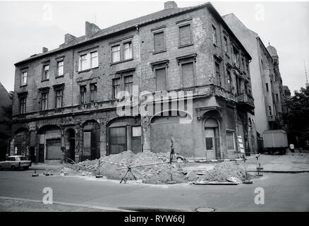 Straßen am Prenzlauer Berg, Ost-berlin. 1982 Stockfoto