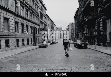 Straßen am Prenzlauer Berg, Ost-berlin. 1982 Stockfoto