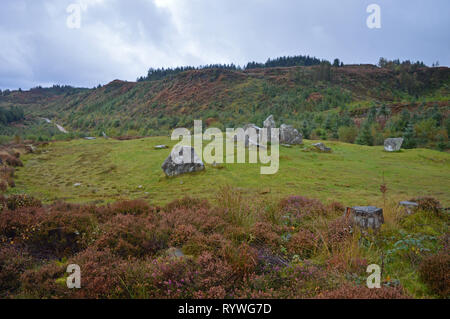 Riesen Gräber zu Fuß Largymore Whiting Bay Stockfoto