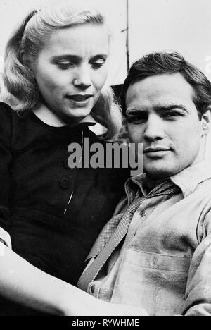 SAINT, BRANDO, an der Wasserfront, 1954 Stockfoto