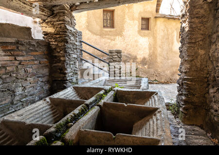 Kommunale Wash-House im Dorf Pampaneira, Alpujarras Stockfoto