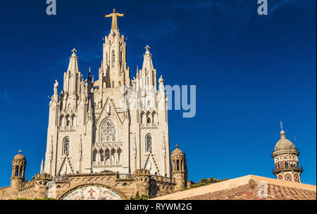 Temple Expiatori del Sagrat Cor Barcelona Spanien Europa. Stockfoto