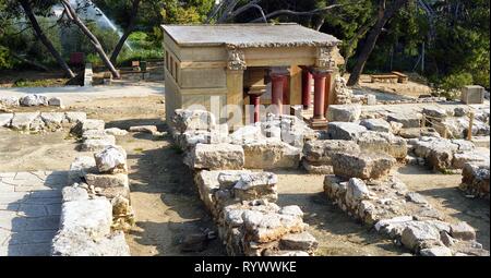 Knossos, Kreta 1998 Stockfoto