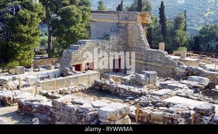 Knossos, Kreta 1998 Stockfoto