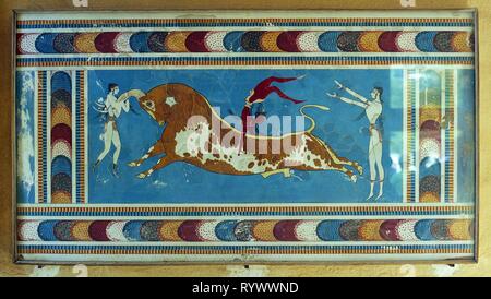 Knossos, Kreta 1998 Stockfoto