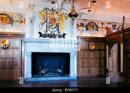 Edinburgh, Großbritannien, 10. Mai 2011: das Innere Schloss von Edinburgh in Schottland in Großbritannien. Stockfoto