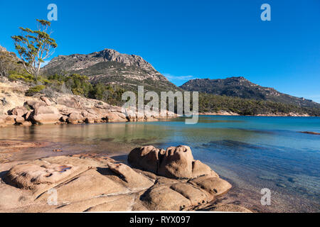 Honeymoon Bay, Freycinet Nationalpark, Tasmanien, Australien Stockfoto