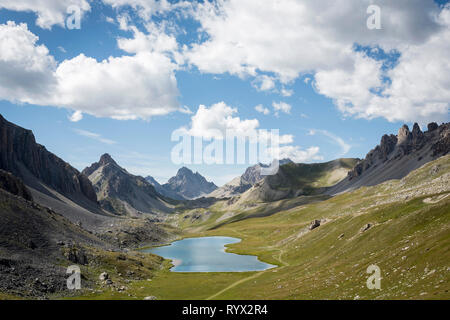 Tal der Ubaye (Frankreich). See Seereculaye in der Nähe des pass "Col de Larche' Stockfoto