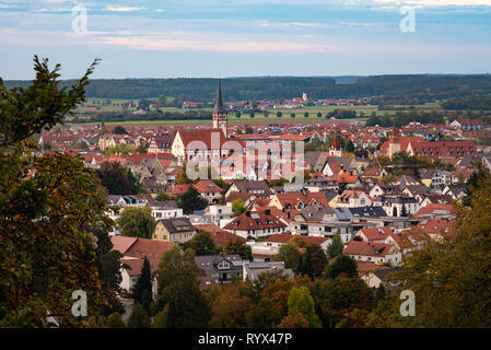 Mindelheim. Kleine Stadt im Allgäu im Süden von Deutschland Stockfoto