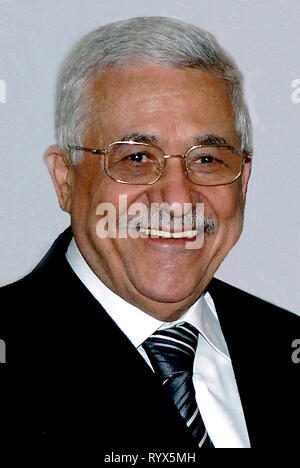 Mahmoud Abbas - * 26.03.1935 - der Präsident der Palästinensischen Autonomiebehörde. Stockfoto