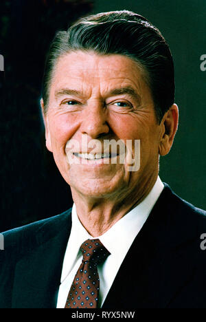 Ronald Reagan - * 06.02.1911 - 05.06.2004 - 40. Präsident der Vereinigten Staaten von Amerika. Stockfoto