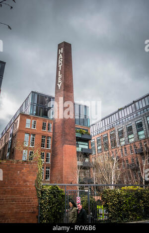 Die ehemalige Hartley's Jam Factory in Bermondsey, Southwark, London, England, Großbritannien Stockfoto