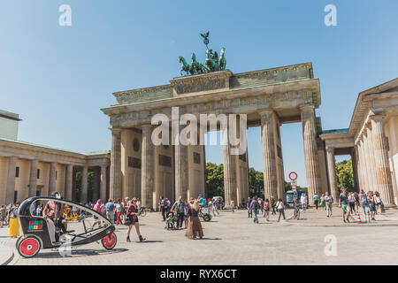 Berlin, Deutschland - Juni 2015: Das Brandenburger Tor (Brandenburger Tor) in Berlin Deutschland Stockfoto