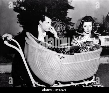 GRANT, HEPBURN, das herauf Baby, 1938 Stockfoto