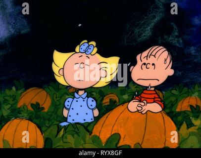 SALLY, Linus, ES IST DER GROSSE KÜRBIS Charlie Brown, 1966 Stockfoto