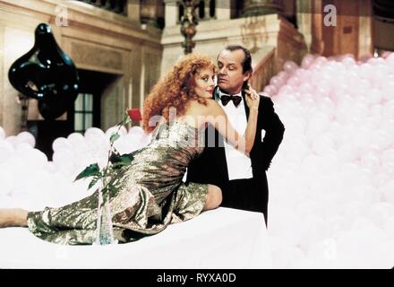 SUSAN SARANDON, Jack Nicholson, die Hexen von Eastwick, 1987 Stockfoto